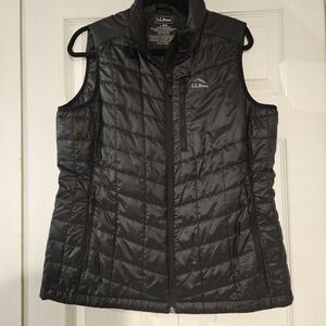 L.L. Bean Women's Black Quilted PrimaLoft Packaway Vest XL Black